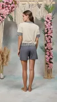 KADIN T-Shirt Pijama Takımı Doreanse 25Y4074 detay görünüm