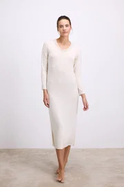 Anıl Kadın Uzun Kollu V Yaka Gecelik Anıl 11617