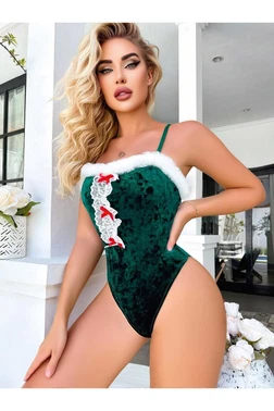 Nathalie Kadın Yılbaşı Konseptli Fantezi Gecelik Nathalie YK-1803 - Alternatif Görünüm