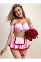 Kalpli Pembe Fırfır Hizmetçi Kostüm missisX 62003