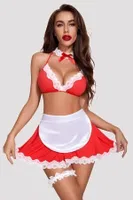 Kırmızı Hİzmetçi Kostüm missisX 50130 Kırmızı
