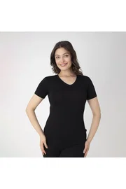 Confeo Kısa Kollu V Yaka Modal Kadın T-Shirt Confeo C801-020