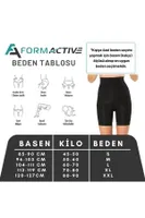 Kısa Paçalı Toparlayıcı Yüksek Bel Kadın Korse FormActive 1011	 Siyah görsel 5