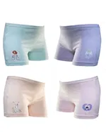 Kız Çocuk Likralı Baskılı Boxer 4 lü Paket Öztaş 4733-H Asorti