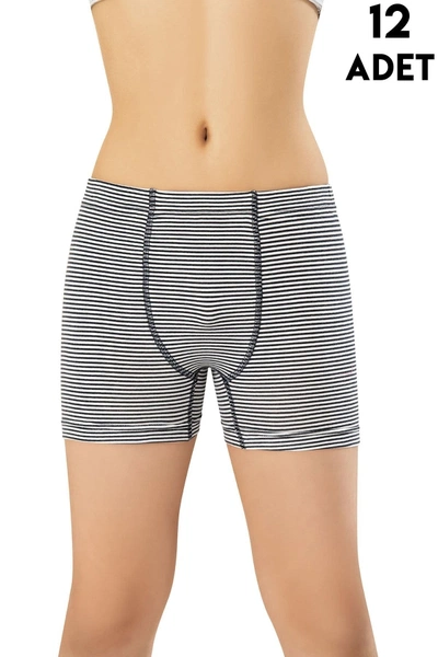Baskılı Erkek Çocuk Boxer 12'li Kota 1027