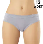 Modal Biye Detaylı String Kadın Bikini Külot 12'li Kota 5104 detay görünüm
