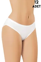 2'li Modal Kadın Bikini Külot Kota 5113 Beyaz