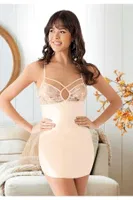 Krem Saten Gecelik Miss Laris 2077 Krem
