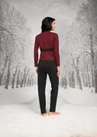 Kuşaklı Lastikli T-shirt Pantolon Hırka Takım Doreanse 26K4096 detay görünüm