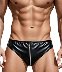 La Blinque Fermuarlı Deri Erkek Tanga La Blinque 15817