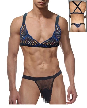 La Blinque Kelebekli Erkek Fantazi Sütyen String Takım La Blinque15842