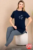 Lady Lacivert Tayt Pijama Takımı Lady 12493 farklı açı