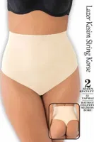 Lazer Kesim İz Yapmayan String Külot Korse Form Angel 3014 Ten