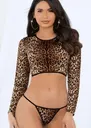 Leopar Fantezi Tanga Büstiyer Takım Loomerie 331