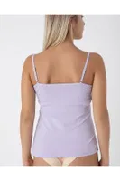 Likralı Dantelli İnce Aakılı Kadın Atlet Confeo C801-008 Lila görsel 4