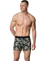 Likralı Empirme Karışık Desen Erkek Boxer Gümüş 3064 Asorti