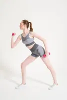 Melanjlı Dikişsiz Kalın Askılı Sporcu Sütyeni FormActive 1710 Beyaz detay görünüm