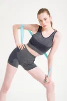 Melanjlı Dikişsiz Kalın Askılı Sporcu Sütyeni FormActive 1710 görsel 7