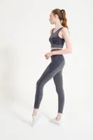 Melanjlı Toparlayıcı Dikişsiz Yüksek Bel Lacivert Spor Tayt FormActive 1700 Lacivert farklı açı