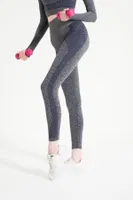 Melanjlı Toparlayıcı Dikişsiz Yüksek Bel Lacivert Spor Tayt FormActive 1700 Lacivert görsel 5