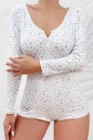 Merry See Çiçek Desenli Tasarım Tulum Gecelik Body Çok Renkli MS 2366 Çok Renkli farklı açı