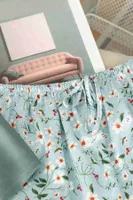 Dantel İşlemeli Çiçek Desenli Şort Pijama Takımı Merry See MS3260 - Yeşil Yeşil farklı açı