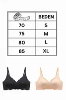 Dikişsiz Balensiz Çıkarılır Pedli Lazer Kesim Kaydırmaz Şeffaf Silikonlu Straplez Sütyen Merry See AN2003 TEN Ten görsel 4