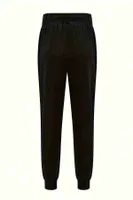 Lastik Paça Yüksek Bel Cepli Eşofman Altı Jogger Siyah Merry See MS4014 Siyah Siyah detay görünüm