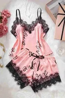Love Kalp Baskılı Şortlu Pijama Takımı Pembe Merry See MS2379 Pembe Pembe görsel 4