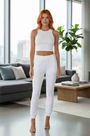 Merry See Kalın Askılı Polarlı Kadın Pijama Takımı Merry See MS 40819