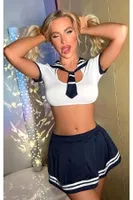 Mini Etekli Denizci Seksi Kostümü Real Passione 20087 görsel 7