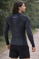 Uzun Kollu Erkek Spor Tişört Miofit 001-001118 Füme farklı açı