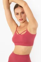 Yoga Pilates Seamless Spor Sütyeni MioFit 001-001291 Rose farklı açı