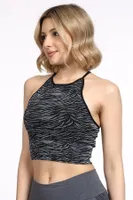 Çift Taraflı Seamless Spor Sütyen Miorre 999-ZZ0119 Desenli görsel 6