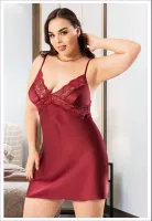 Battal Beden Kadın Saten Gecelik Miss Laris 4040 Görsel detay görünüm