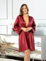 Kuşaklı Saten Kadın Sabahlık Miss Laris 5000 farklı açı