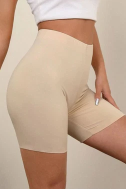 Miss Fit Missfit Kadın Uzun Paçalı Silikonlu Şort Lazer Kesim 12701 - Alternatif Görünüm