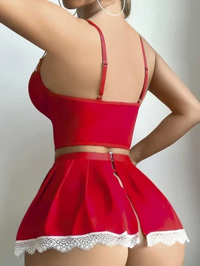 NightLight Arkası Açık Dantelli Fantazi Hizmetçi Kostüm NightLight 3762 - Alternatif Görünüm