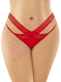 NightLight Yanları Pencereli Dantelli Büyük Beden Erotik Külot NightLight 9154-1