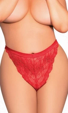 NightLight Battal Beden Dantelli Erotik Kadın Külot NightLight 9160 - Alternatif Görünüm