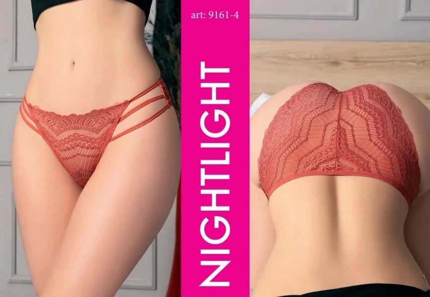 Dantelli Yanları İpli Fantezi Kadın Külot NightLight 9161-4