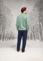 Önden Fermuarlı Dik Yaka Cepli Erkek Pijama Takım Doreanse 26K4596 detay görünüm