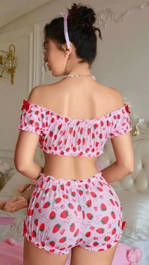 Lily Bianca Pembe Kalpli Büstiyer Şort Takım Lily Bianca LB-165 - Alternatif Görünüm