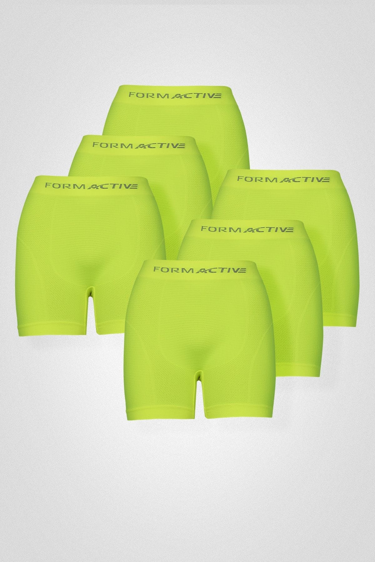 Sarı Microfiber Likralı Sentetik Yapılı Erkek Boxer 6lı Set FormActive 4400 - 6 ADET