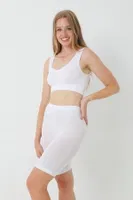 Seamless Dikişsiz Uzun Paçalı Kadın Boxer 1410 Beyaz görsel 9