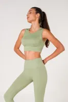 Kalın Askılı Seamless Fitilli Spor Sütyeni FormActive 1510 Lila Yeşil farklı açı