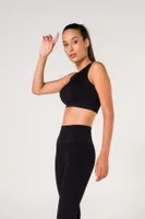 Siyah Seamless Fitilli Spor Sütyeni FormActive 1510 Siyah farklı açı