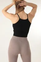 Seamless Örme Halter Yaka Büstiyer DoReMi 002-000143 Siyah görsel 8