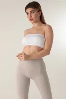 Seamless Straplez Askısız Pedsiz Büstiyer Miorre 999-ZZ0158 Beyaz