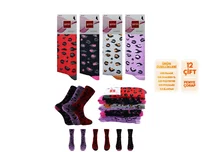 Şirin 12'li Kadın Penye Desenli Çorap Şirin 4000-129 - 12 ADET